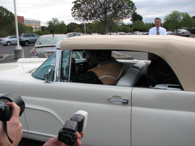 driving away